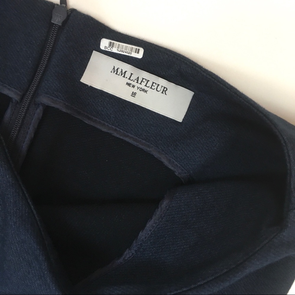 MM Lafleur Dema sheath dress French terry navy - Picture 8 of 9